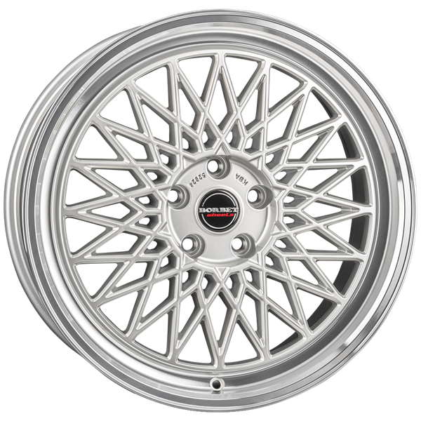 Borbet B silver rim polished 8,00x18 5x114,30 ET40,00