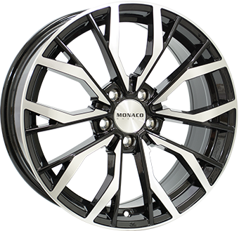 MONACO Grand Prix 5 Black Polished 8,00x18 5x112,00 ET43,00